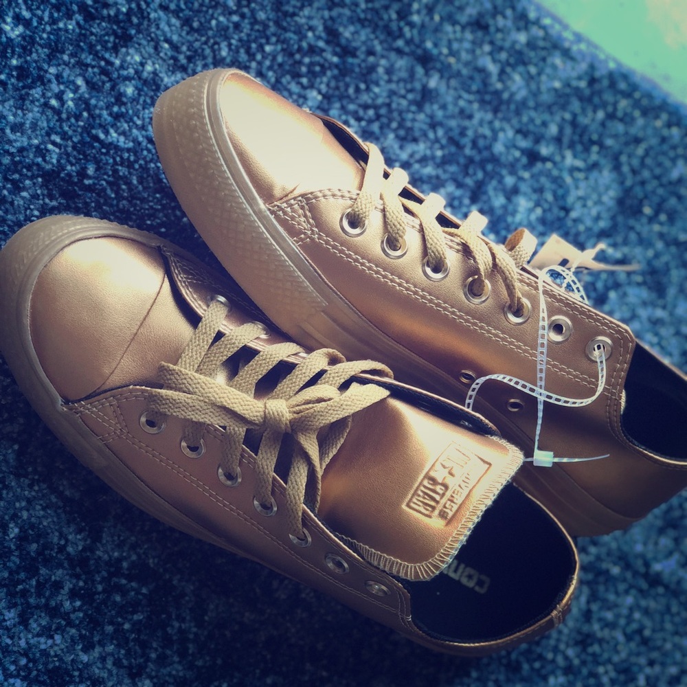 Converse Gold Basketball All Star Ox Leather